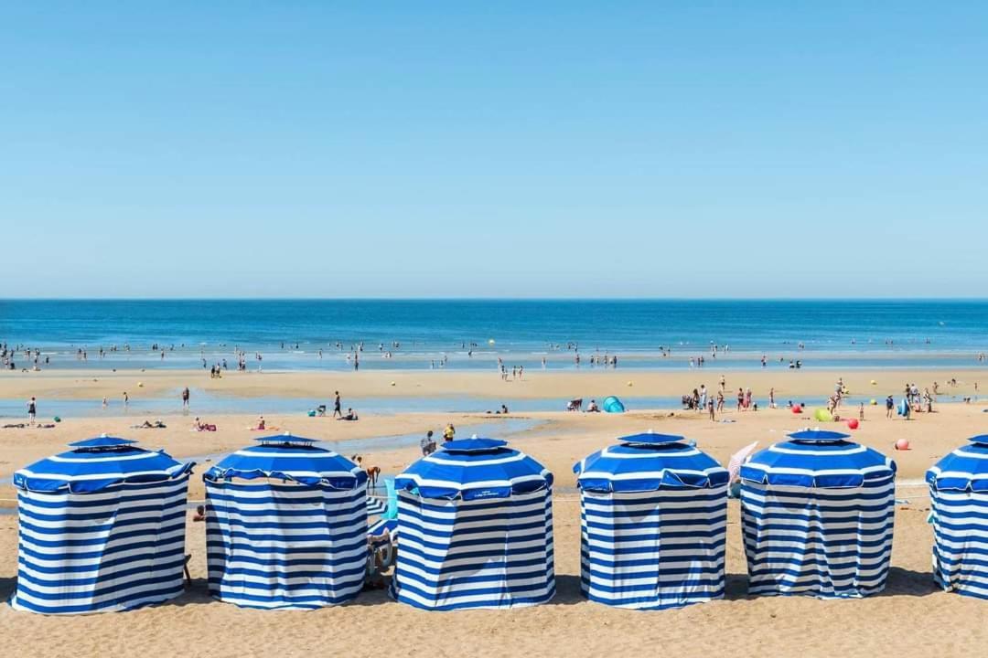 Charmant 2 Pieces A 5 Mn A Pied De La Mer Cabourg Exterior foto